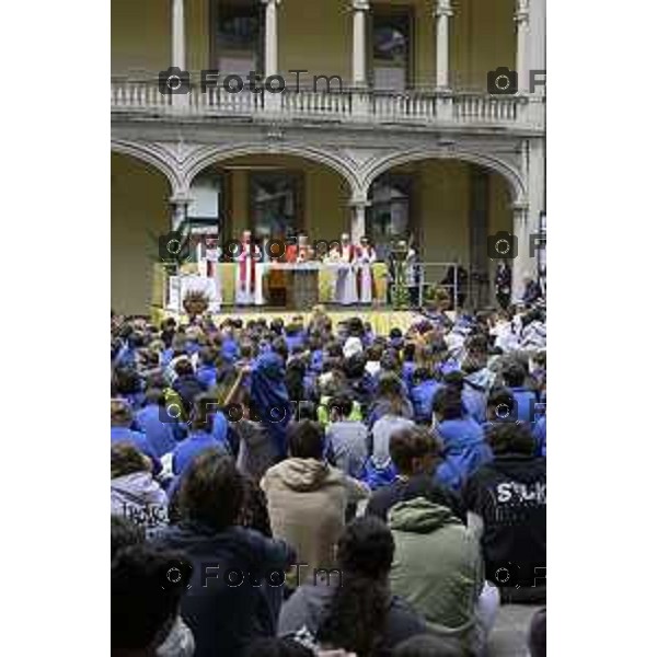 Bergamo Bergamo, Giulio Lovera morto a 9 anni investito da un\'auto: a scuola la messa dei compagni con il vescovo Beschi 14 maggio 2026 cronaca Bergamo Italia Foto Tiziano Manzoni Lapresse