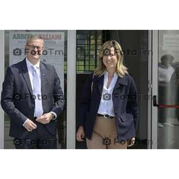 Bergamo Casa dello Sport "Yara Gambirasio" Bergamo presentazione di "Arbitri Italiani", l\'iniziativa con eventi per la promozione del far play Mario Mazzoleni; direttore Art Events ed ex arbitro di serie A; Marcella Messina, assessora allo Sport del Comune di Bergamo; Giovanni Malanchini, consigliere regionale; Fulvio Gambirasio, consigliere associazione La Passione di Yara; Daniele Tagliabue, curatore del progetto; Paolo Casarin, ex arbitro internazionale. 2 maggio 2026 cronaca Bergamo Italia Foto Tiziano Manzoni Lapresse