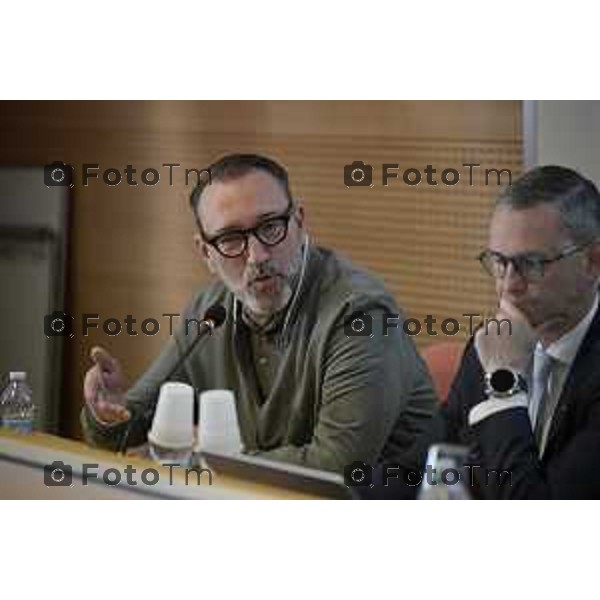 Bergamo Casa dello Sport "Yara Gambirasio" Bergamo presentazione di "Arbitri Italiani", l\'iniziativa con eventi per la promozione del far play Mario Mazzoleni; direttore Art Events ed ex arbitro di serie A; Marcella Messina, assessora allo Sport del Comune di Bergamo; Giovanni Malanchini, consigliere regionale; Fulvio Gambirasio, consigliere associazione La Passione di Yara; Daniele Tagliabue, curatore del progetto; Paolo Casarin, ex arbitro internazionale. 2 maggio 2026 cronaca Bergamo Italia Foto Tiziano Manzoni Lapresse