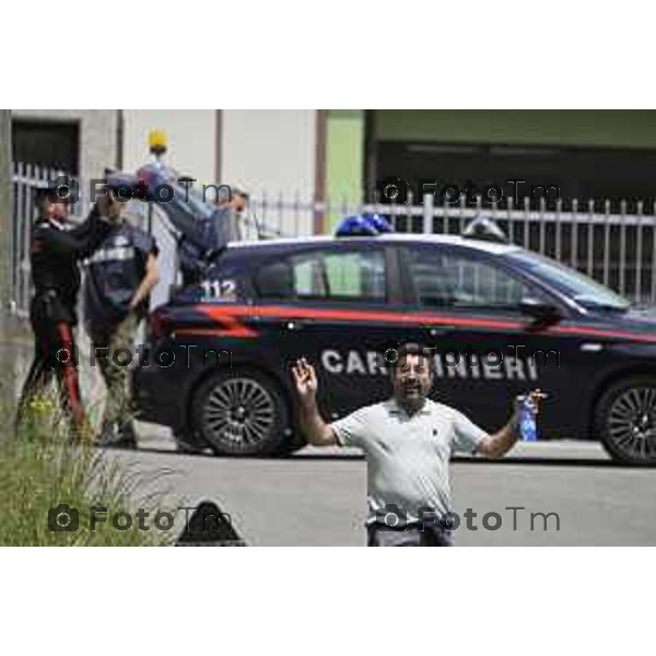 Sant\'Omobono Valle Imagna Bergamo ricerche, condotte dai carabinieri di Bergamo con il supporto delle unità cinofile di Firenze, si stanno concentrando in alcune aree rdi proprieta di francesco dolci in particolare a a Sant\'Omobono Terme Francesco Dolci 19 Maggio 2026 Bergamo Italia Foto Tiziano Manzoni Lapresse