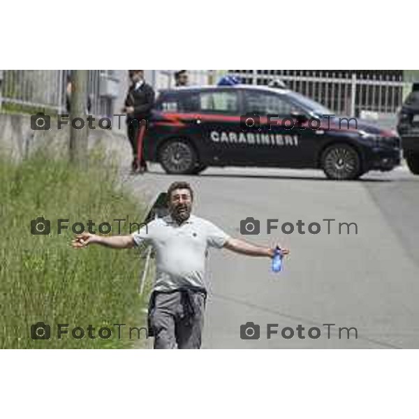 Sant\'Omobono Valle Imagna Bergamo ricerche, condotte dai carabinieri di Bergamo con il supporto delle unità cinofile di Firenze, si stanno concentrando in alcune aree rdi proprieta di francesco dolci in particolare a a Sant\'Omobono Terme Francesco Dolci 19 Maggio 2026 Bergamo Italia Foto Tiziano Manzoni Lapresse