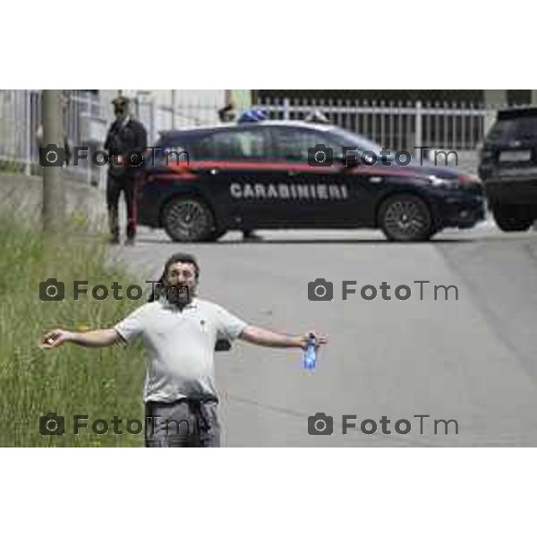 Sant\'Omobono Valle Imagna Bergamo ricerche, condotte dai carabinieri di Bergamo con il supporto delle unità cinofile di Firenze, si stanno concentrando in alcune aree rdi proprieta di francesco dolci in particolare a a Sant\'Omobono Terme Francesco Dolci 19 Maggio 2026 Bergamo Italia Foto Tiziano Manzoni Lapresse