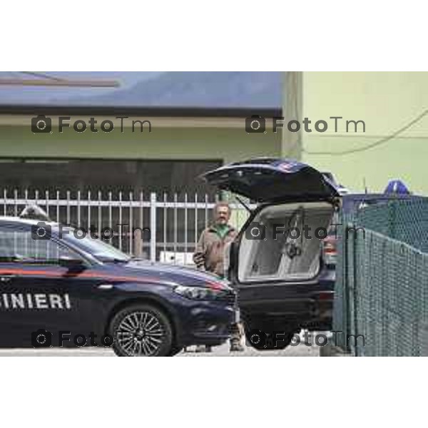 Sant\'Omobono Valle Imagna Bergamo ricerche, condotte dai carabinieri di Bergamo con il supporto delle unità cinofile di Firenze, si stanno concentrando in alcune aree rdi proprieta di francesco dolci in particolare a a Sant\'Omobono Terme 19 Maggio 2026 Bergamo Italia Foto Tiziano Manzoni Lapresse