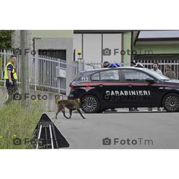 Sant\'Omobono Valle Imagna Bergamo ricerche, condotte dai carabinieri di Bergamo con il supporto delle unità cinofile di Firenze, si stanno concentrando in alcune aree rdi proprieta di francesco dolci in particolare a a Sant\'Omobono Terme 19 Maggio 2026 Bergamo Italia Foto Tiziano Manzoni Lapresse