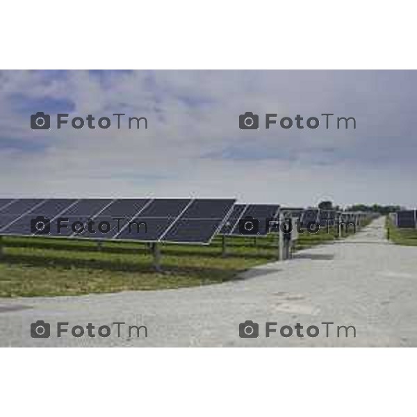 Chignolo D\'isola Bergamo Italgen parco fotovoltaico piu grande della lombardia 20 maggio 2026 cronaca Bergamo Italia Foto Tiziano Manzoni Lapresse