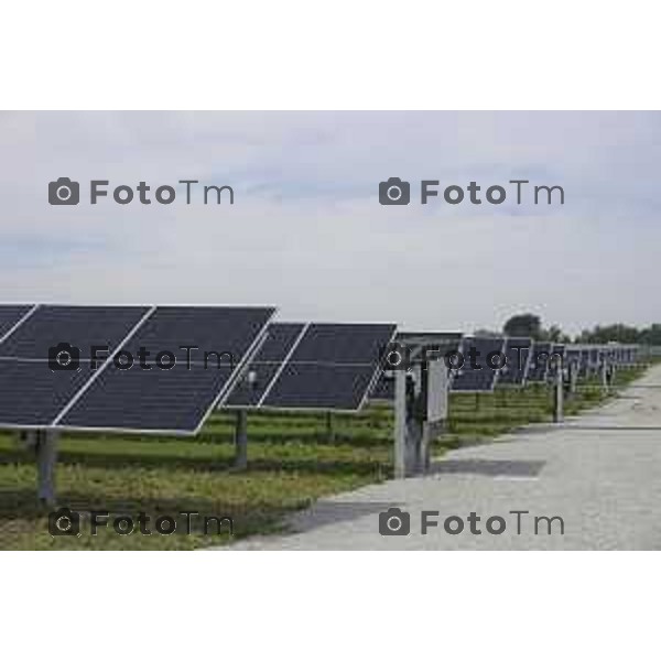 Chignolo D\'isola Bergamo Italgen parco fotovoltaico piu grande della lombardia 20 maggio 2026 cronaca Bergamo Italia Foto Tiziano Manzoni Lapresse