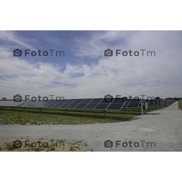 Chignolo D\'isola Bergamo Italgen parco fotovoltaico piu grande della lombardia 20 maggio 2026 cronaca Bergamo Italia Foto Tiziano Manzoni Lapresse