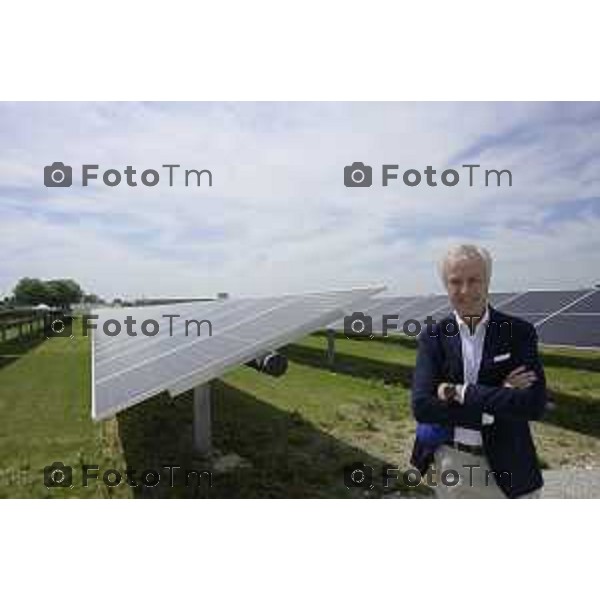 Chignolo D\'isola Bergamo Italgen parco fotovoltaico piu grande della lombardia 20 maggio 2026 cronaca Bergamo Italia Carlo Pesenti Foto Tiziano Manzoni Lapresse