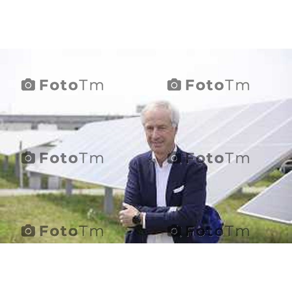 Chignolo D\'isola Bergamo Italgen parco fotovoltaico piu grande della lombardia 20 maggio 2026 cronaca Bergamo Italia Carlo Pesenti Foto Tiziano Manzoni Lapresse