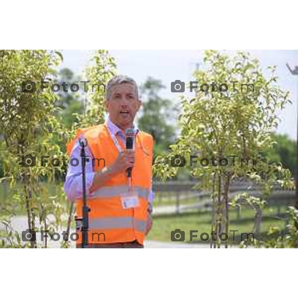 Chignolo D\'isola Bergamo Italgen parco fotovoltaico piu grande della lombardia 20 maggio 2026 cronaca Bergamo Italia Ronzoni giampietro Foto Tiziano Manzoni Lapresse
