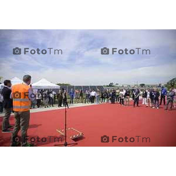 Chignolo D\'isola Bergamo Italgen parco fotovoltaico piu grande della lombardia 20 maggio 2026 cronaca Bergamo Italia Foto Tiziano Manzoni Lapresse