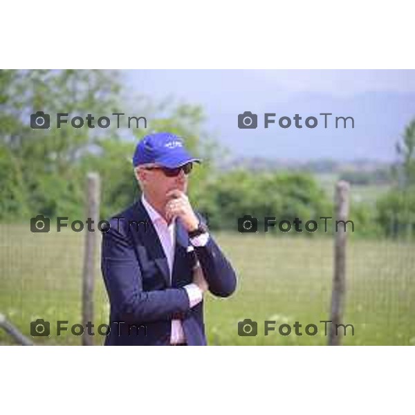 Chignolo D\'isola Bergamo Italgen parco fotovoltaico piu grande della lombardia 20 maggio 2026 cronaca Bergamo Italia Carlo Pesenti Foto Tiziano Manzoni Lapresse