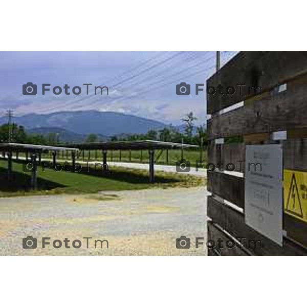 Chignolo D\'isola Bergamo Italgen parco fotovoltaico piu grande della lombardia 20 maggio 2026 cronaca Bergamo Italia Foto Tiziano Manzoni Lapresse