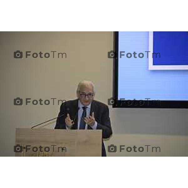 Bergamo Bergamo Convegno Guardia di Finanza "Dall\'Europa ai territori: come utilizzare i fondi UE per lo sviluppo locale" Intervento del ministro Tommaso Foti 29 maggio 2026 cronaca Bergamo Italia Foto Tiziano Manzoni Lapresse