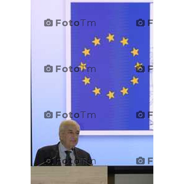 Bergamo Bergamo Convegno Guardia di Finanza "Dall\'Europa ai territori: come utilizzare i fondi UE per lo sviluppo locale" Intervento del ministro Tommaso Foti 29 maggio 2026 cronaca Bergamo Italia Foto Tiziano Manzoni Lapresse