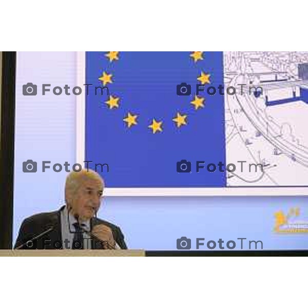 Bergamo Bergamo Convegno Guardia di Finanza "Dall\'Europa ai territori: come utilizzare i fondi UE per lo sviluppo locale" Intervento del ministro Tommaso Foti 29 maggio 2026 cronaca Bergamo Italia Foto Tiziano Manzoni Lapresse