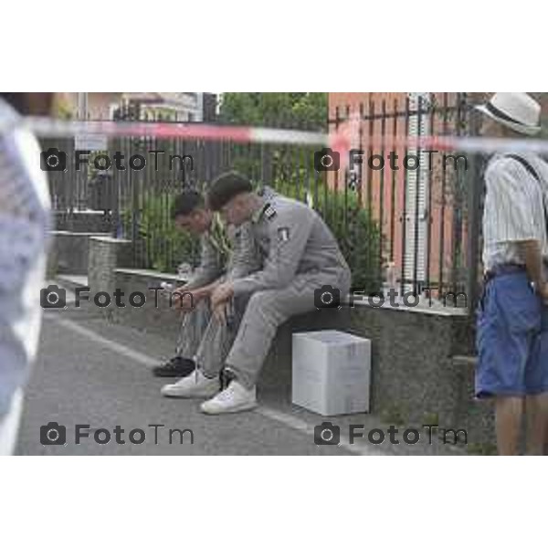 L\'ultraleggero distrutto tra le case di Valbrembo Bergamo 1 Giugno 2026 cronaca Bergamo Italia Foto Tiziano Manzoni Lapresse