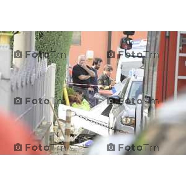 L\'ultraleggero distrutto tra le case di Valbrembo Il sindaco di Valbrembo Veniero Arrigoni 1 Giugno 2026 cronaca Bergamo Italia Foto Tiziano Manzoni Lapresse