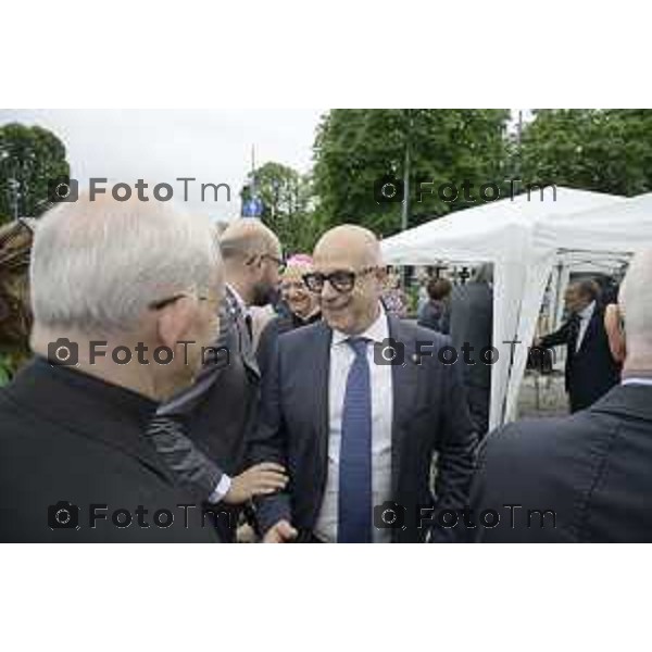 Bergamo festa della Repubblica – 80 anni piazza Vittorio Veneto Prefettura di Bergamo. 2 Giugno 2026 cronaca Bergamo Italia Foto Tiziano Manzoni Lapresse