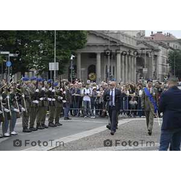 Bergamo festa della Repubblica – 80 anni piazza Vittorio Veneto Prefettura di Bergamo. 2 Giugno 2026 cronaca Bergamo Italia Foto Tiziano Manzoni Lapresse