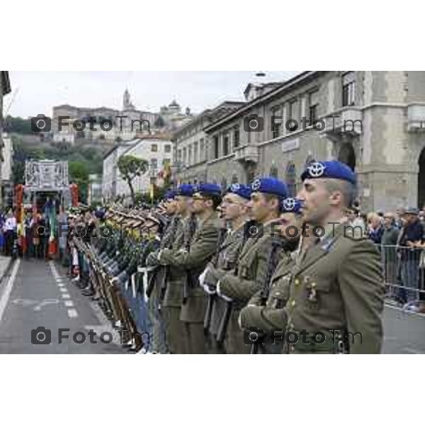 Bergamo festa della Repubblica – 80 anni piazza Vittorio Veneto Prefettura di Bergamo. 2 Giugno 2026 cronaca Bergamo Italia Foto Tiziano Manzoni Lapresse