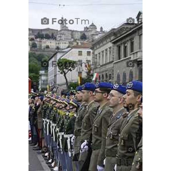 Bergamo festa della Repubblica – 80 anni piazza Vittorio Veneto Prefettura di Bergamo. 2 Giugno 2026 cronaca Bergamo Italia Foto Tiziano Manzoni Lapresse