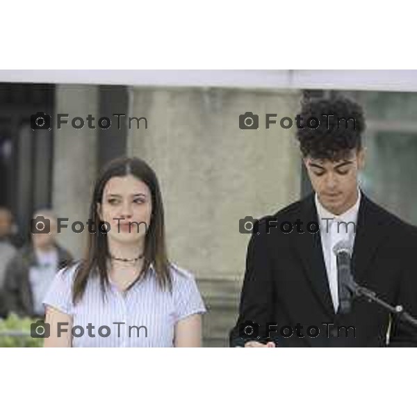 Bergamo festa della Repubblica – 80 anni piazza Vittorio Veneto Prefettura di Bergamo. 2 Giugno 2026 cronaca Bergamo Italia Foto Tiziano Manzoni Lapresse