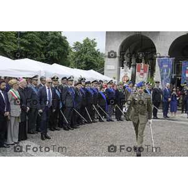 Bergamo festa della Repubblica – 80 anni piazza Vittorio Veneto Prefettura di Bergamo. 2 Giugno 2026 cronaca Bergamo Italia Foto Tiziano Manzoni Lapresse