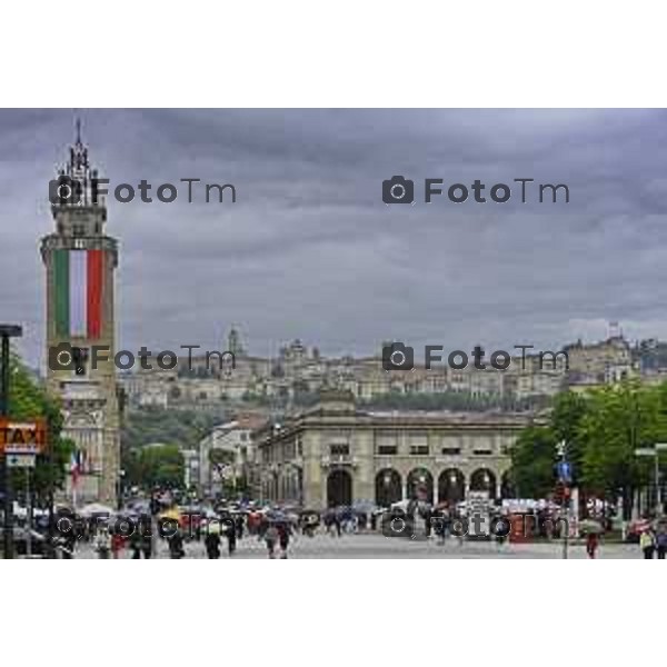 Bergamo festa della Repubblica – 80 anni piazza Vittorio Veneto Prefettura di Bergamo. 2 Giugno 2026 cronaca Bergamo Italia Foto Tiziano Manzoni Lapresse