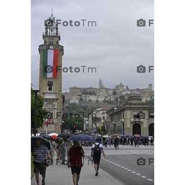 Bergamo festa della Repubblica – 80 anni piazza Vittorio Veneto Prefettura di Bergamo. 2 Giugno 2026 cronaca Bergamo Italia Foto Tiziano Manzoni Lapresse