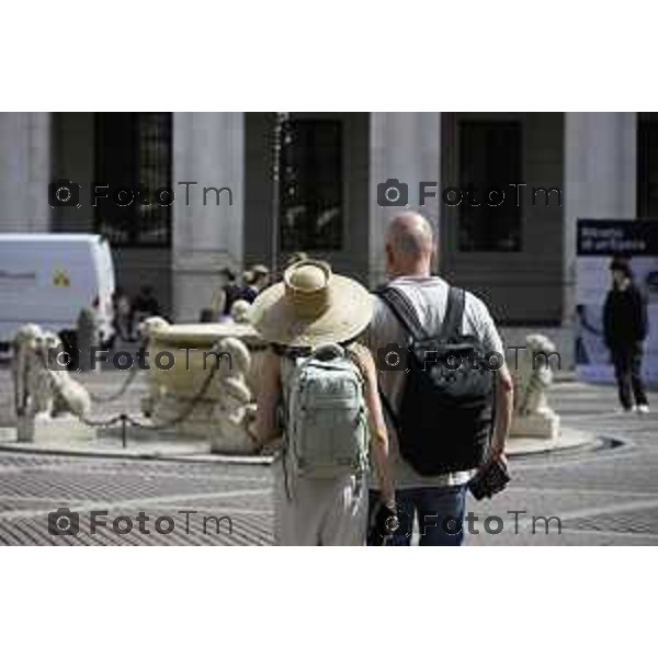 Bergamo Città Alta Piazza vecchia Cappella santa maria maggiore turisti 4-Giugno 2026 cronaca Bergamo Italia Foto Tiziano Manzoni Lapresse