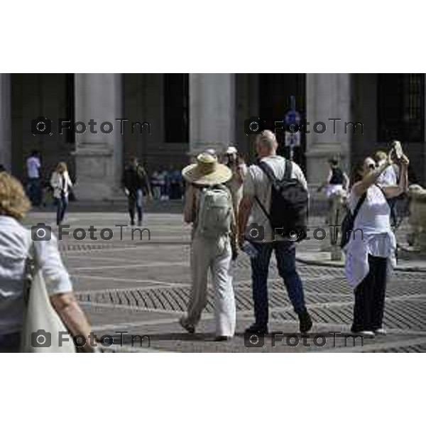 Bergamo Città Alta Piazza vecchia Cappella santa maria maggiore turisti 4-Giugno 2026 cronaca Bergamo Italia Foto Tiziano Manzoni Lapresse