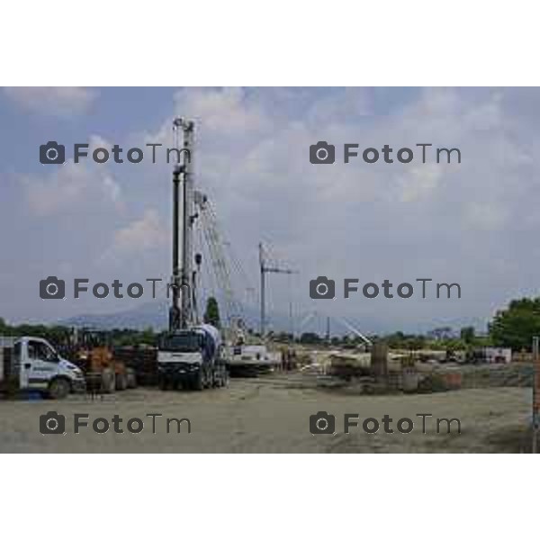 Bergamo Treno per Orio lavori cantiere zona fiera 8 giuugno 2026 cronaca Bergamo Italia Foto Tiziano Manzoni Lapresse