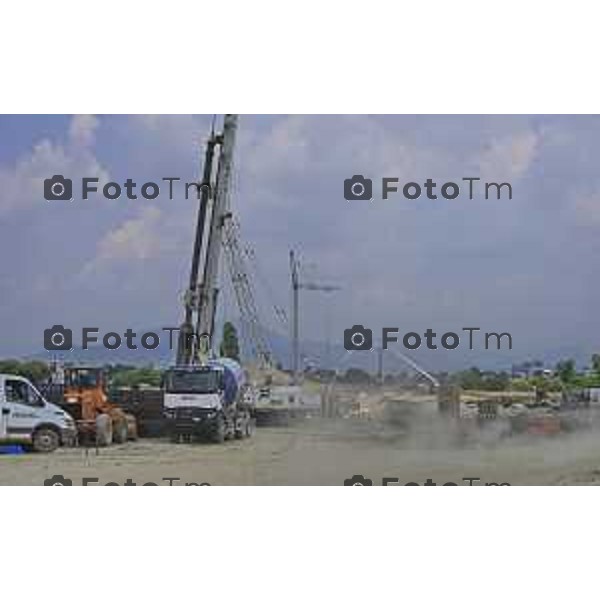 Bergamo Treno per Orio lavori cantiere zona fiera 8 giuugno 2026 cronaca Bergamo Italia Foto Tiziano Manzoni Lapresse