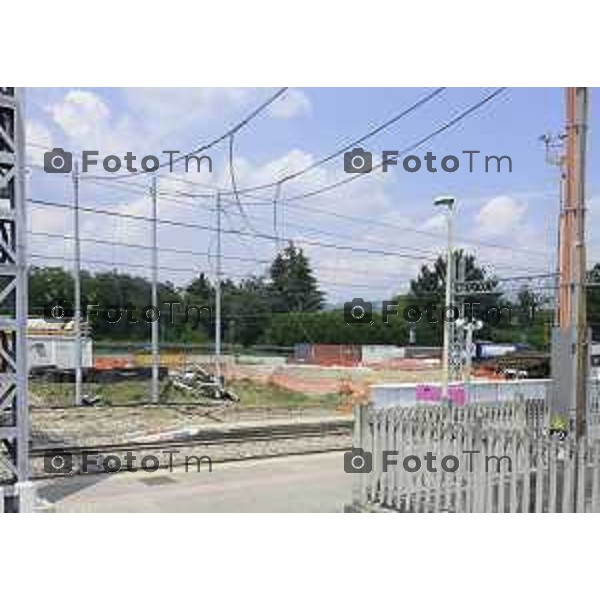 Ponte San Pietro BG lavori raddoppio ferroviario e stazione 8 giugno 2026 cronaca Bergamo Italia Foto Tiziano Manzoni Lapresse