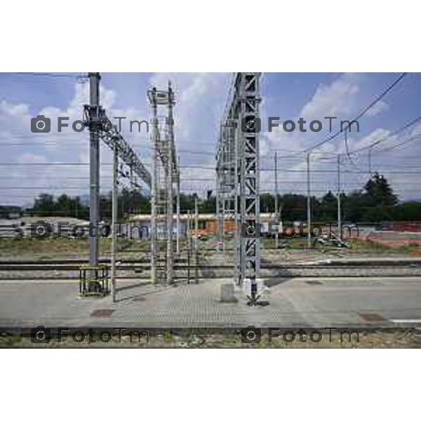 Ponte San Pietro BG lavori raddoppio ferroviario e stazione 8 giugno 2026 cronaca Bergamo Italia Foto Tiziano Manzoni Lapresse