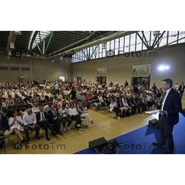 Bergamo 6 edizione Premio Costruiamo il Futuro distribuzione premi in campo sociale, sportivo, ambientale e culturale. Maurizio Lupi, 11 giugno 2026 cronaca Bergamo Italia Foto Tiziano Manzoni Lapresse