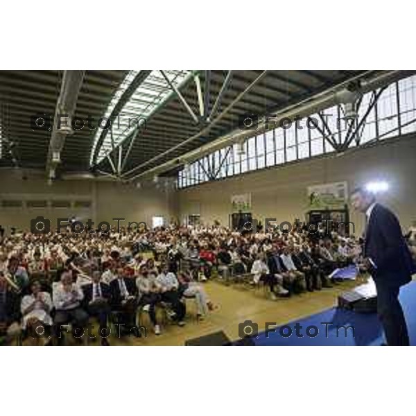 Bergamo 6 edizione Premio Costruiamo il Futuro distribuzione premi in campo sociale, sportivo, ambientale e culturale. Maurizio Lupi, 11 giugno 2026 cronaca Bergamo Italia Foto Tiziano Manzoni Lapresse