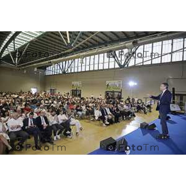 Bergamo 6 edizione Premio Costruiamo il Futuro distribuzione premi in campo sociale, sportivo, ambientale e culturale. Maurizio Lupi, 11 giugno 2026 cronaca Bergamo Italia Foto Tiziano Manzoni Lapresse