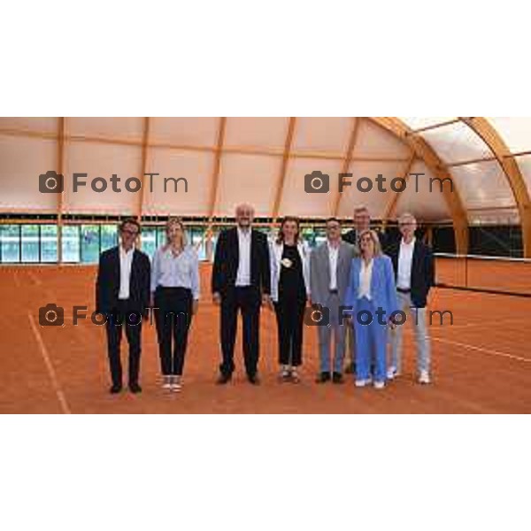 Bergamo sopralluogo al cantiere Centro Tennis Loreto, riqualificazione dell’impianto sportivo che, una volta completato, entrerà a far parte delle strutture gestite dal CUS 12 giugno 2026 Montello Italia foto Tiziano Manzoni Lapresse