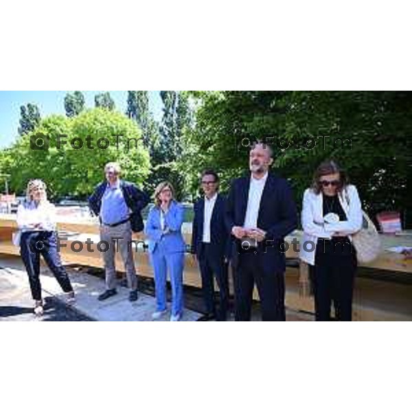 Bergamo sopralluogo al cantiere Centro Tennis Loreto, riqualificazione dell’impianto sportivo che, una volta completato, entrerà a far parte delle strutture gestite dal CUS 12 giugno 2026 Montello Italia foto Tiziano Manzoni Lapresse