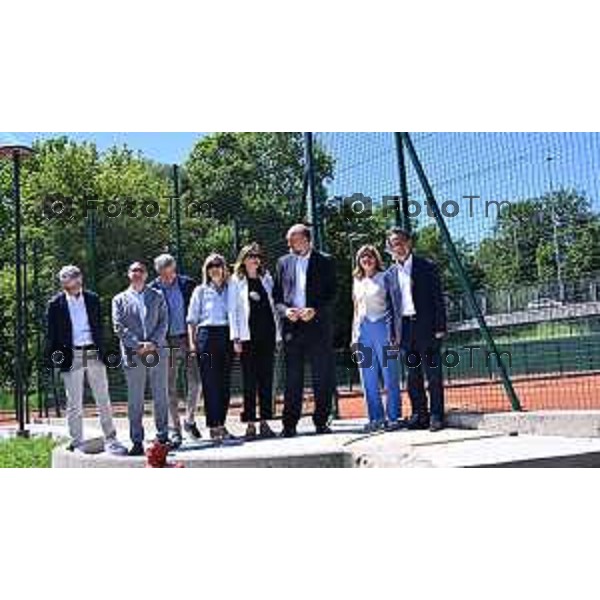 Bergamo sopralluogo al cantiere Centro Tennis Loreto, riqualificazione dell’impianto sportivo che, una volta completato, entrerà a far parte delle strutture gestite dal CUS 12 giugno 2026 Montello Italia foto Tiziano Manzoni Lapresse