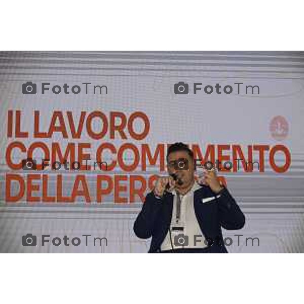 Bergamo Fabio Sassoli, CEO Neocodex.ChorusLife Arena di Bergamo, al Convegno e Cerimonia di consegna dei Diplomi e delle Lauree di JAC, che celebrerà 533 giovani talenti pronti a entrare nel mondo del lavoro. 13 giugno o 2026 cronaca Bergamo Italia Foto Tiziano Manzoni Lapresse