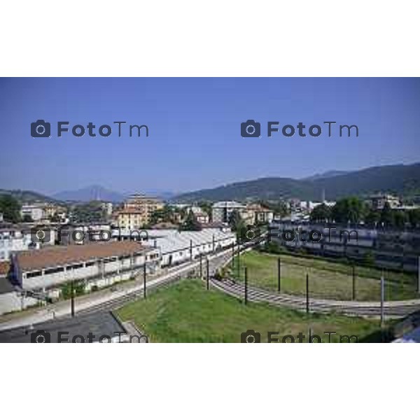 Bergamo Linea T2 Bergamo - Villa d\'Almè Tramvia della Valle Brembana Lavori fermate e vecchie stazioni 23 Giugno 2026 cronaca Bergamo Italia Foto Tiziano Manzoni Lapresse