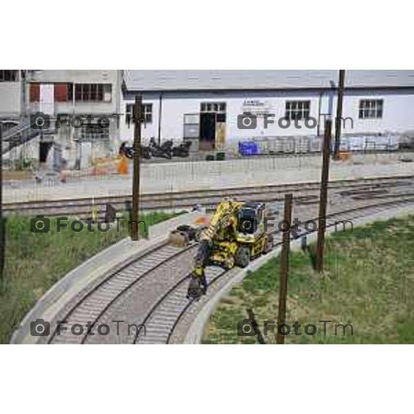 Bergamo Linea T2 Bergamo - Villa d\'Almè Tramvia della Valle Brembana Lavori fermate e vecchie stazioni 23 Giugno 2026 cronaca Bergamo Italia Foto Tiziano Manzoni Lapresse