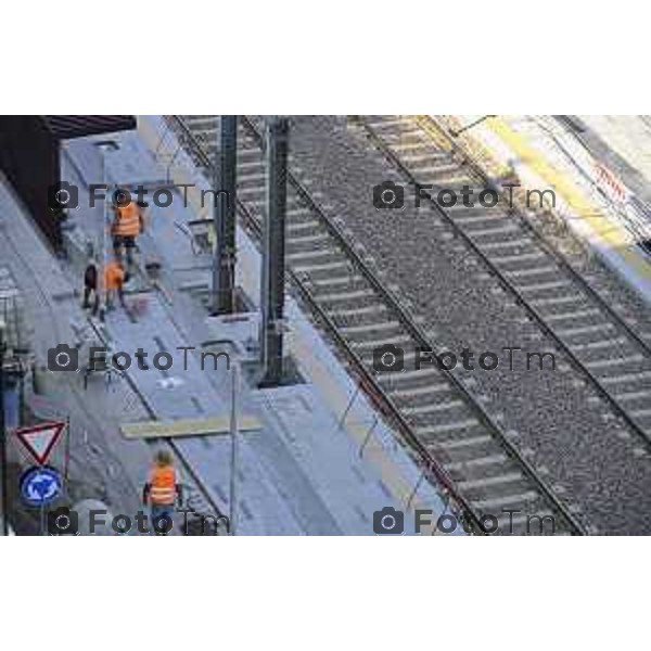 Bergamo Linea T2 Bergamo - Villa d\'Almè Tramvia della Valle Brembana Lavori fermate e vecchie stazioni 23 Giugno 2026 cronaca Bergamo Italia Foto Tiziano Manzoni Lapresse