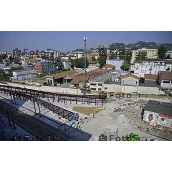 Bergamo Linea T2 Bergamo - Villa d\'Almè Tramvia della Valle Brembana Lavori fermate e vecchie stazioni 23 Giugno 2026 cronaca Bergamo Italia Foto Tiziano Manzoni Lapresse