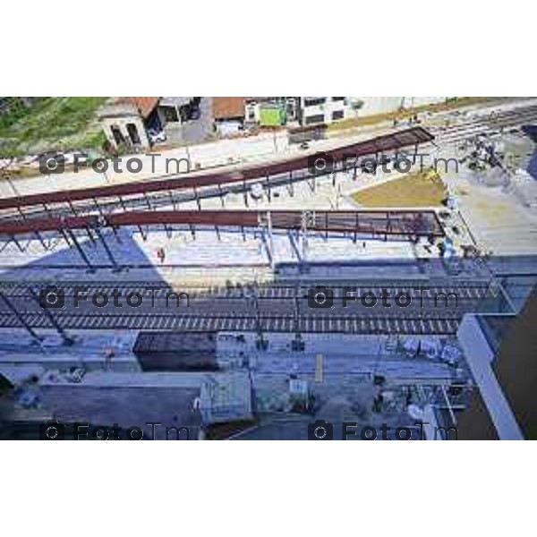 Bergamo Linea T2 Bergamo - Villa d\'Almè Tramvia della Valle Brembana Lavori fermate e vecchie stazioni 23 Giugno 2026 cronaca Bergamo Italia Foto Tiziano Manzoni Lapresse