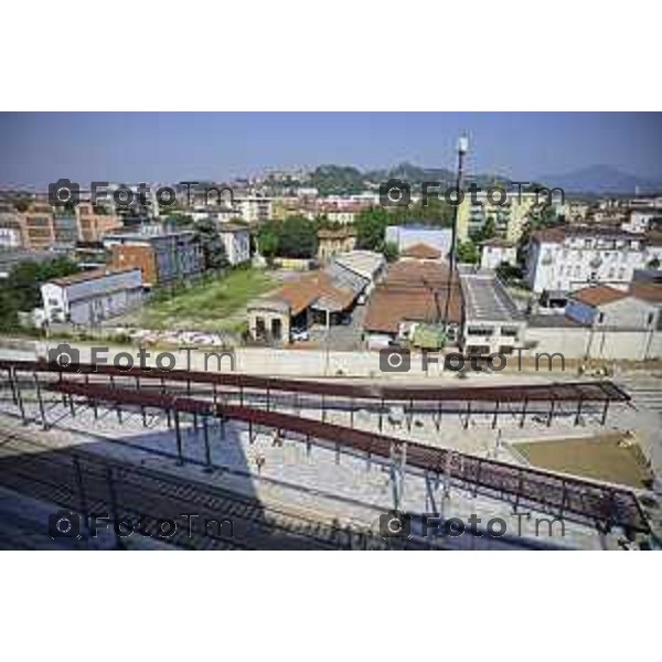 Bergamo Linea T2 Bergamo - Villa d\'Almè Tramvia della Valle Brembana Lavori fermate e vecchie stazioni 23 Giugno 2026 cronaca Bergamo Italia Foto Tiziano Manzoni Lapresse