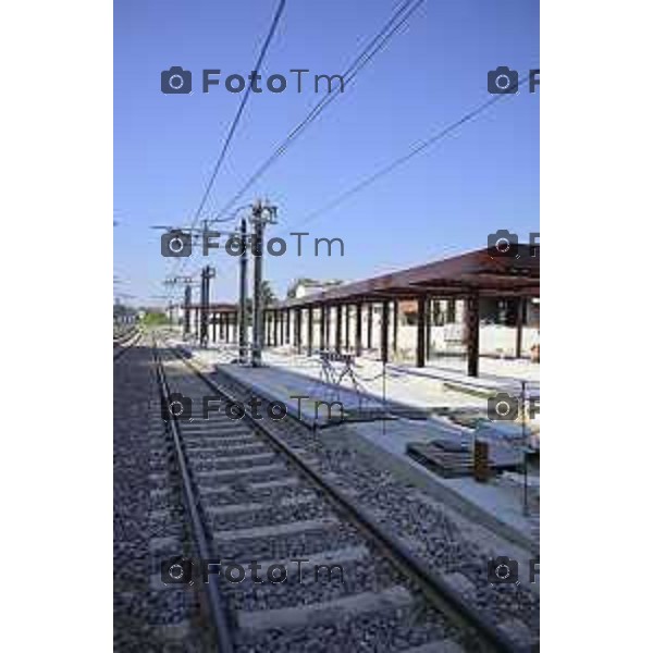Bergamo Linea T2 Bergamo - Villa d\'Almè Tramvia della Valle Brembana Lavori fermate e vecchie stazioni 23 Giugno 2026 cronaca Bergamo Italia Foto Tiziano Manzoni Lapresse